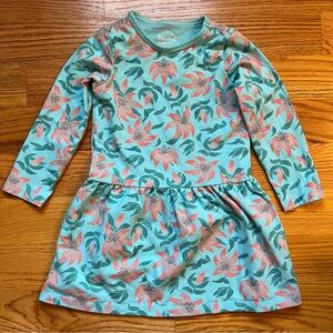 Mightly blue floral dress size 4T